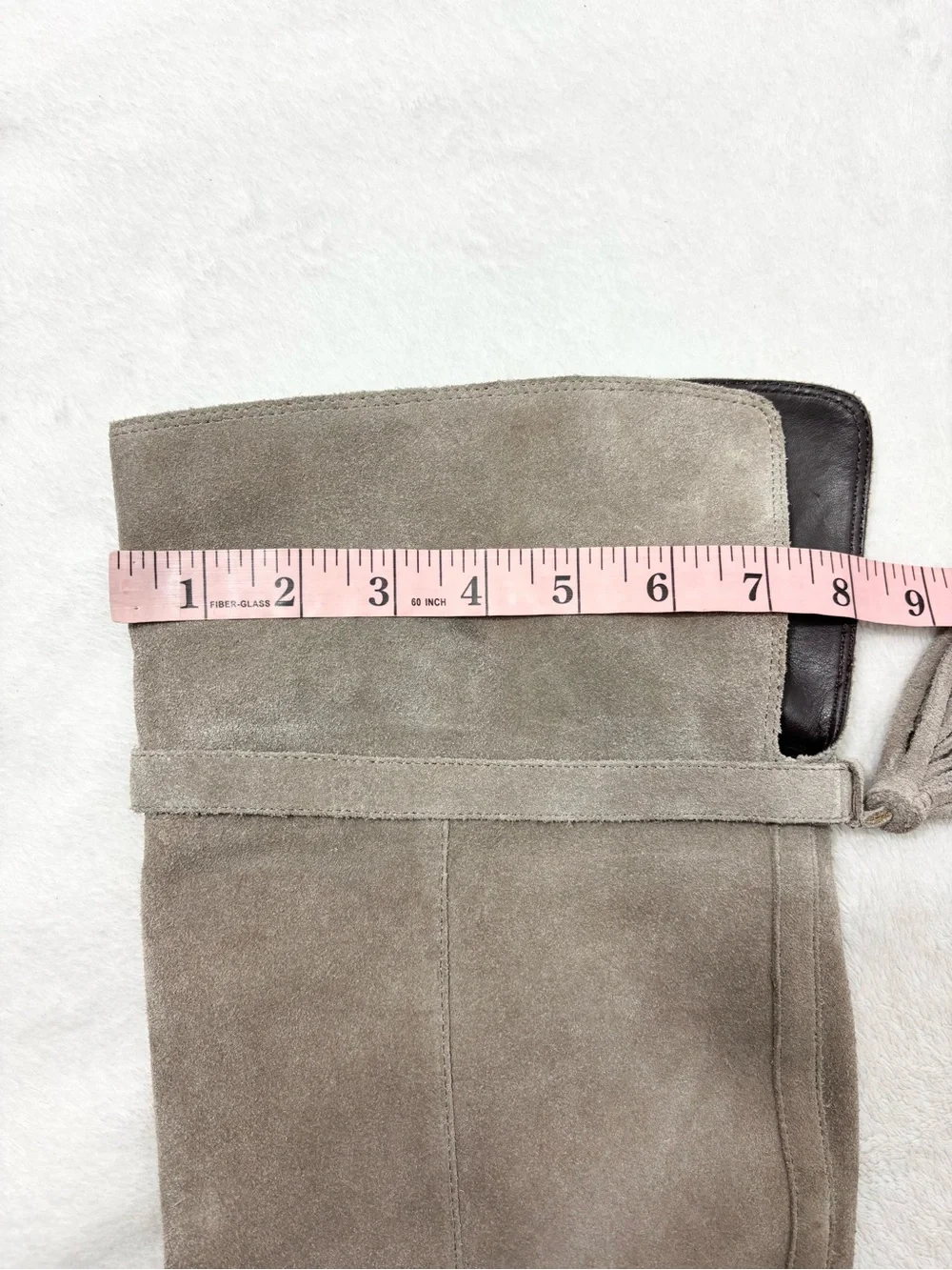 Sole Society Taupe‎ Cow Suede Over-the-Knee Boots 